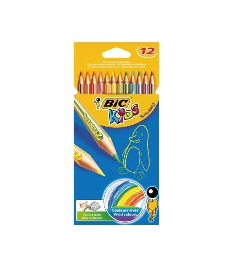 crayons de couleur BIC Tropicolor 12